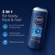 Nivea Men Total Relax (gel za prhanje za telo, obraz in lase) 500 ml