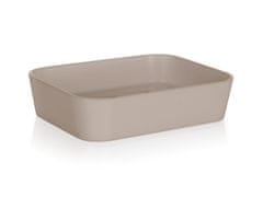 BRILANZ Pravokotna posoda za milo, 12x9x2,8cm, plastika, bež/SE