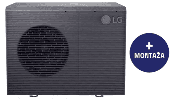 LG Monobloc R32 S II Black toplotna črpalka, z montažo (HM163MRS.UB40)