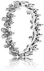 Pandora Svetleči prstan z marjeticami 190934CZ (Obseg 50 mm)
