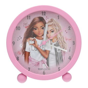 Top Model Stolní budík s nočním světlem MY BFF, Candy, šedo-růžový