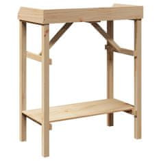 Vidaxl Stojala za rastline Rjava 75 x 40 x 90 cm Trdna borovina