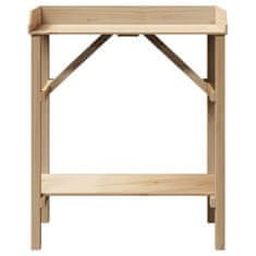 Vidaxl Stojala za rastline Rjava 75 x 40 x 90 cm Trdna borovina