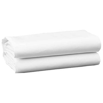 Vidaxl Nadomestno platno za tendo Bela 10 x 1.6 m blago