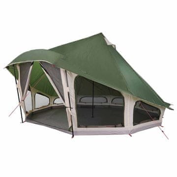 Vidaxl Tipi šotor s streho Zelena 508 x 470 x 300 cm tafeta