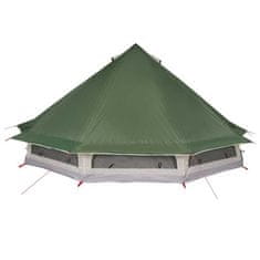 Vidaxl Družinski tipi šotor s streho Zelena 508 x 470 x 300 cm