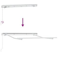 Vidaxl Okvir tende Bela 2.5 x 2 m Kovina