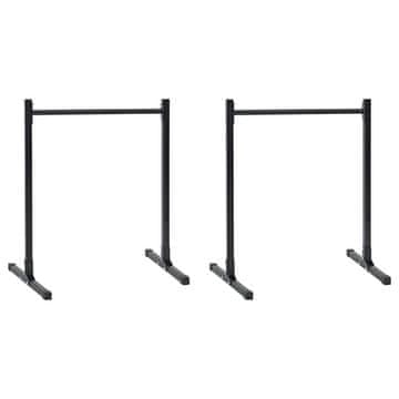 Vidaxl Dip postaje 2 pcs Črna 109 x 90 x 105 cm