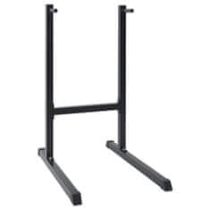 Vidaxl Dip postaja Črna 104 x 66.5 x 122 cm Jeklo s prašnim premazom