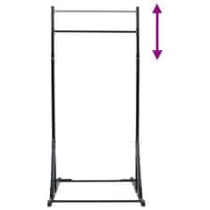 Vidaxl Postaja za poteg na brzino Črna 101 x 102 x 235 cm