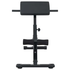 Vidaxl Klop za hiperekstenzijo Črna 101 x 70 x 71 cm