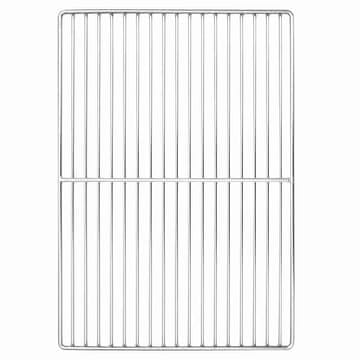 Vidaxl Rešetka za žar srebrna 47 x 32.5 cm Nerjaveče jeklo