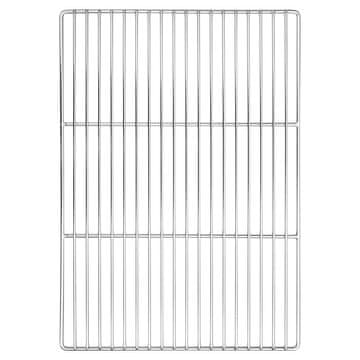 Vidaxl Rešetka za žar srebrna 50 x 35 cm Nerjaveče jeklo