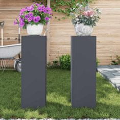 Vidaxl Stojala za rastline 2 pcs Antracit 24 x 24 x 75 cm Jeklo