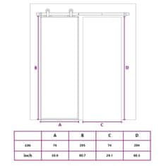 Vidaxl Drsna vrata ESG steklo in aluminij 76x205 cm bela