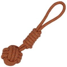 sarcia.eu ŽVEČILNA IGRAČA za pse, MOČNA 39,5 cm, igračka ZA PRINAŠANJE, VLEČENJE, GRIZENJE, bombažna vrv 