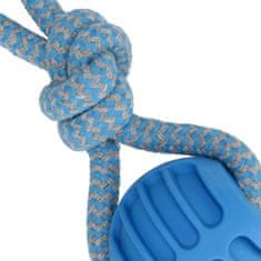 sarcia.eu Žvečilna igrača BAVLA z žogico za pse, 3v1 IGRAČA ZA PRINAŠANJE, VLEČENJE, GRIZENJE 20 cm 