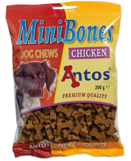 ANTOS Mini mehke kosti za pse, piščanec, 200 g