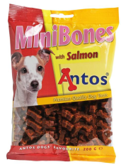 ANTOS Mini mehke kosti za pse, riba, 200 g