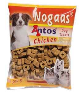  Antos Nogaas mehki priboljški za pse, piščanec, 500 g