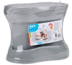 PET Treatment komplet posod za živali, 2x 1200 ml, siv