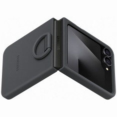 Samsung Original Silicon Case with Ring ovitek EF-PF741TBE za Galaxy Z Flip 6 / Galaxy Z Flip7 - črn