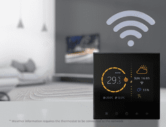 BOT WiFi sobni termostat Tuya RTL2 16A črn