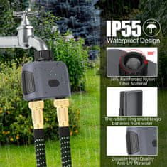 BOT Pametni krmilni ventil za vrtno cev 2-conski Bluetooth GDV2 Tuya