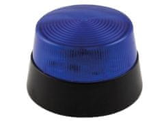 UNBRANDED LED utripajoča luč - modra - 12 Vdc - Ø 77 mm 