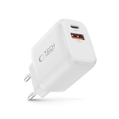 Tech-protect NCA30 omrežni polnilec 30W PD QC, bel