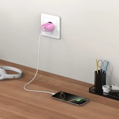 Tech-protect NCA30 omrežni polnilec 30W PD QC, roza