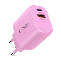 Tech-protect NCA30 omrežni polnilec 30W PD QC, roza