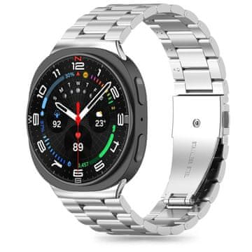 Tech-protect Stainless pašček za Samsung Galaxy Watch 8 / Classic (40 / 44 / 46mm), srebrn