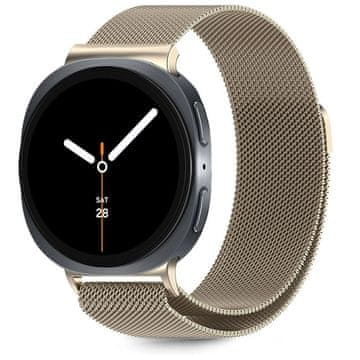 Tech-protect Milanese pašček za Samsung Galaxy Watch 8 / Classic (40 / 44 / 46mm), starlight