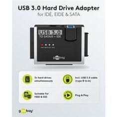 Goobay USB 3.0 Adapter za IDE in SATA diske