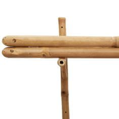 Vidaxl Stenska polica s polico Rjava 39 x 26 x 60 cm Bambus