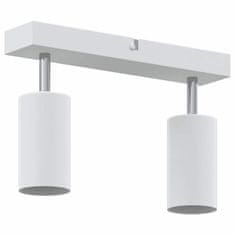 Vidaxl Stropni reflektor Bela 26 x 5.5 x 16.5 cm Jeklo
