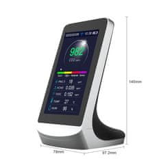 BOT Smart Monitor kakovosti zraka AQ1 WiFi Tuya CO2, TVOC, HCHO, PM2,5