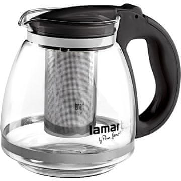 Lamart LT7027 čajnik 1,5l črn Verre