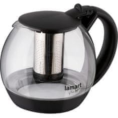 Lamart LT7058 ČAJNIK STEKLO 2L ČRNA ŽARNICA