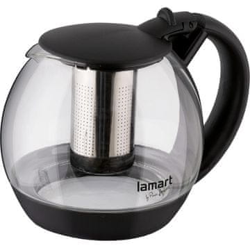 Lamart LT7058 ČAJNIK STEKLO 2L ČRNA ŽARNICA