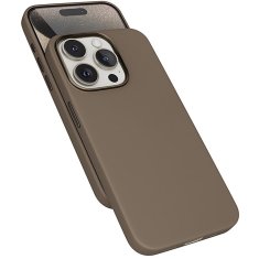 Epico Mag+ Usnjeni ovitek za iPhone 15 Pro - peščeni