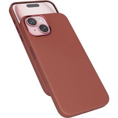 Epico Mag+ usnjen ovitek za iPhone 15 Plus - rjav