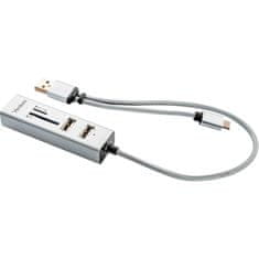 Yenkee YHC 103SR USB C OTG HUB + bralnik