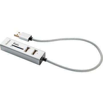 Yenkee YHC 101SR USB COMBO HUB + bralnik
