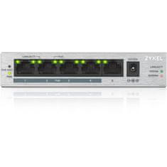 Zyxel GS1005-HP, 5-portno gigabitno stikalo PoE+ brez upravljanja, 4 x PoE, 60 W