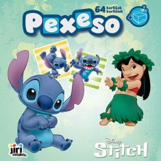 Jiri Models Pexeso z barvnimi stranmi Lilo & Stitch 21,5x21,5cm
