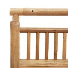 Vidaxl Stenska polica s polico Naravna 40 x 13 x 44 cm Bambus