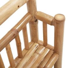 Vidaxl Stenska polica s polico Naravna 40 x 13 x 44 cm Bambus