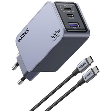 UGREEN Nexode 100W 3port GaN Fastlonab.